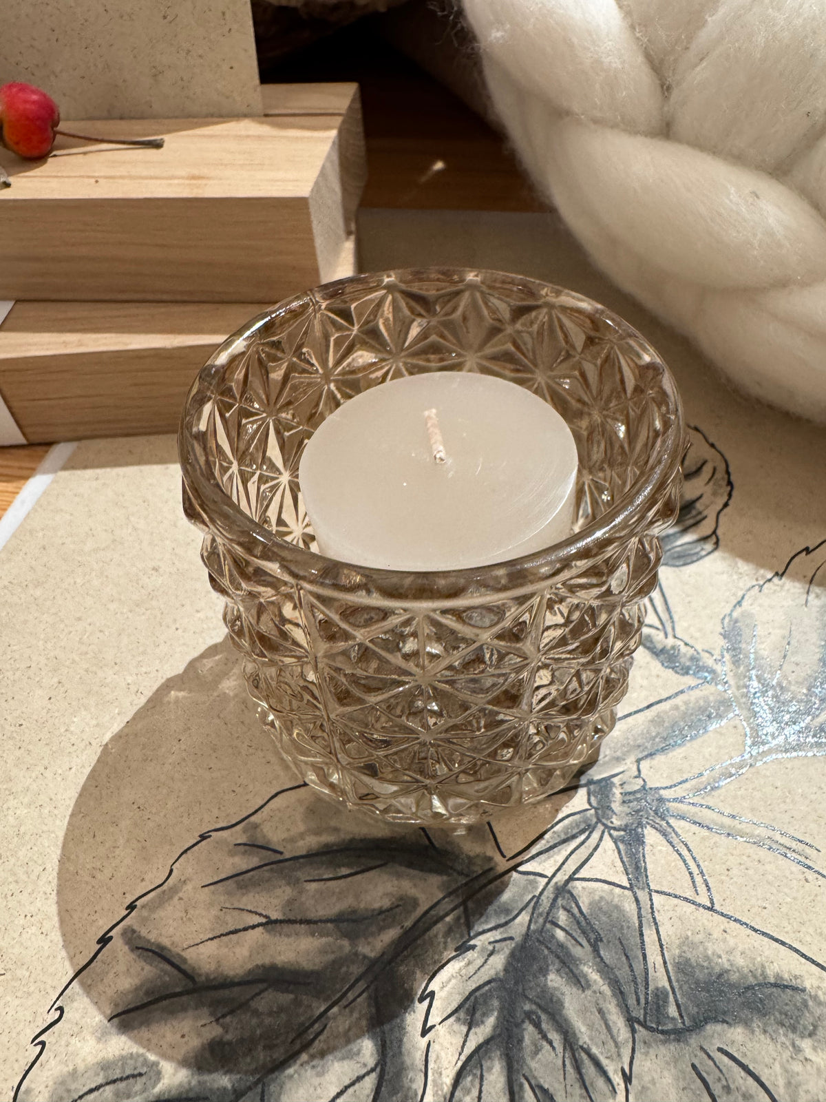 Votive Kerzen 3er Set / Teelichter