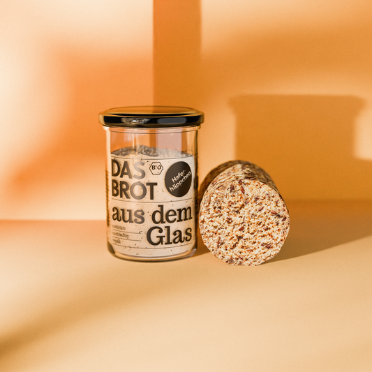 Brotbackmischung im Glas