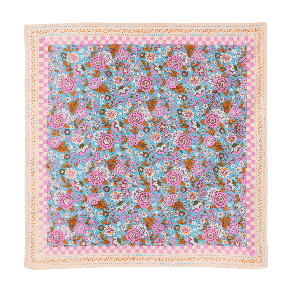 Tuch "Pink-Türkis"