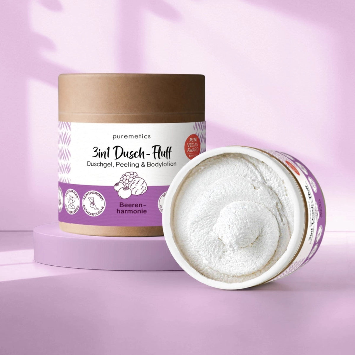 3in1 Dusch-Fluff in verschiedenen Sorten