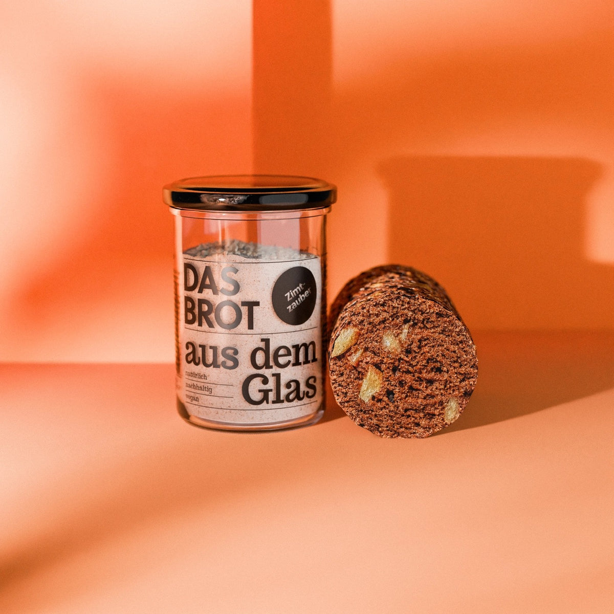 Brotbackmischung im Glas