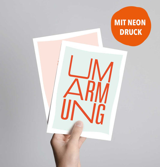 neon karte von fritzante: Umarmung
