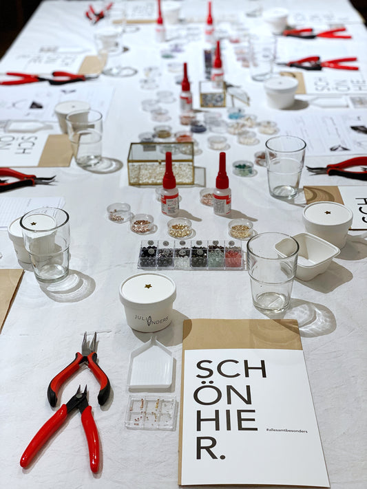 Workshop "Schmuck" für JGA, Mädelabende oder Geburtstage (ab 7 Personen)