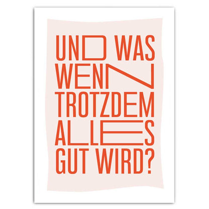 Postkarte "Und was..."