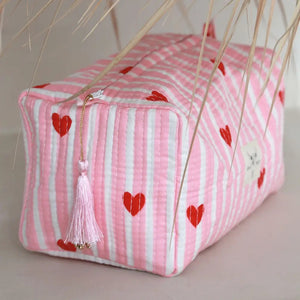 Kosmetiktasche "Herz"