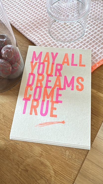 postkarten may all your dreams come true von togethery bei Stadtrand Stil