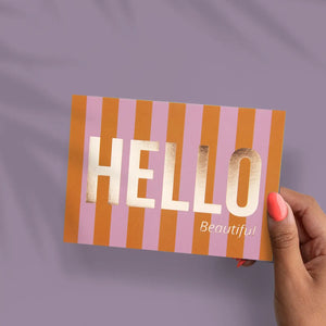 Postkarte "Hallo du Schöne"