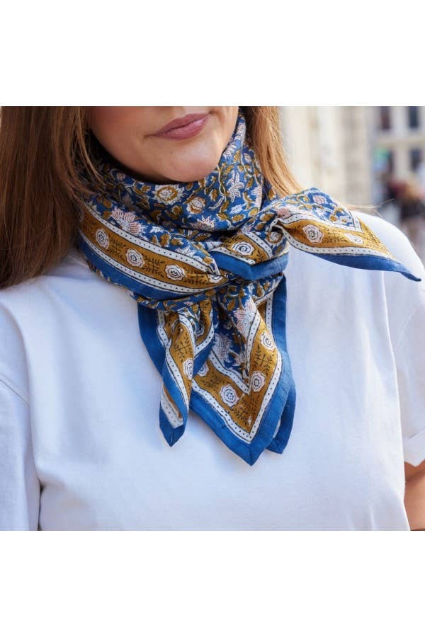 Tuch "Indigo Blau" / zwei Größen