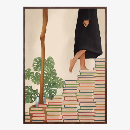 Kunstdruck "Barefoot Book Climb"