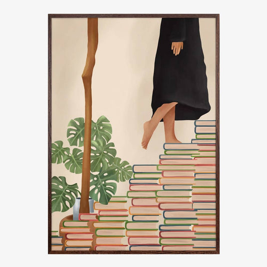 Kunstdruck "Barefoot Book Climb"