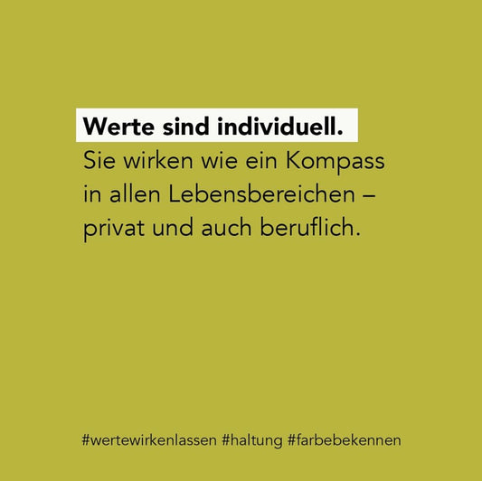 Workshop "Selbst . Werte . Erkennen ." / 17. September