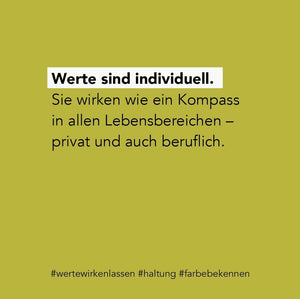 Workshop "Selbst . Werte . Erkennen ." / 17. September