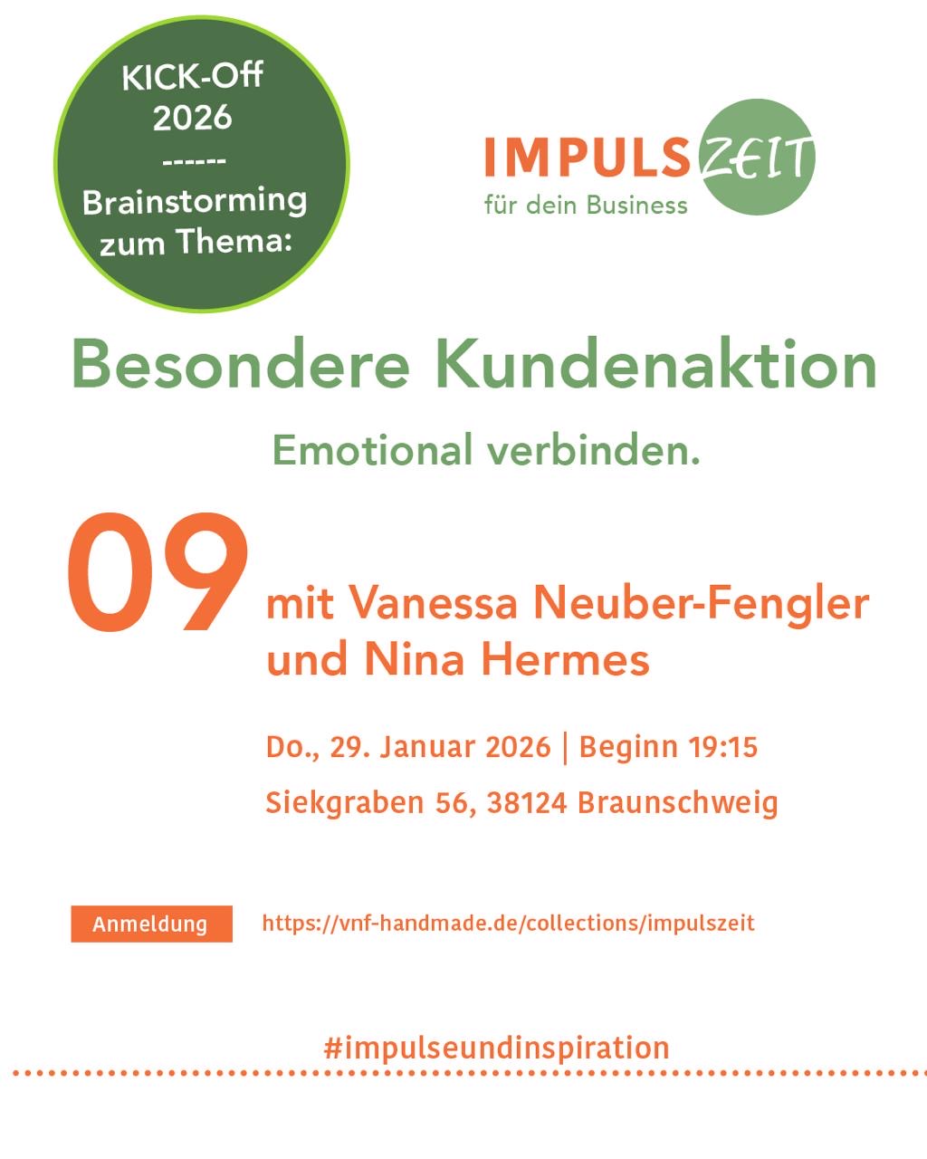 IMPULSZEIT „Kundenaktionen“ / 29. Januar 2026