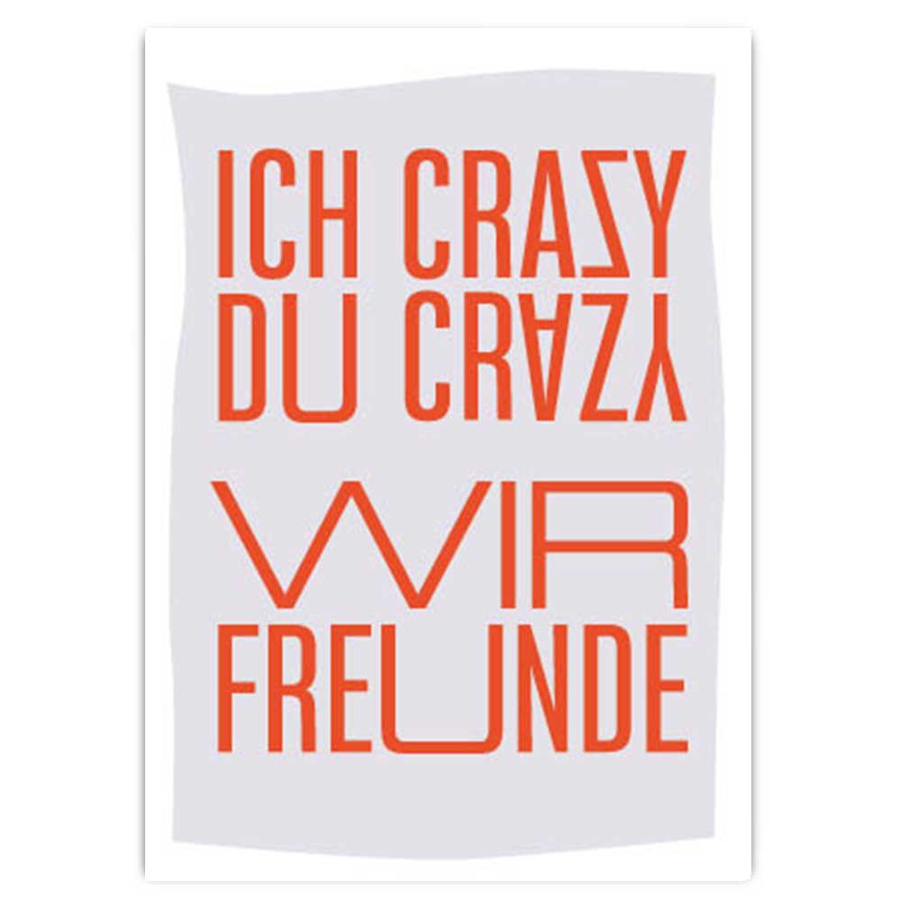Postkarte "Crazy"
