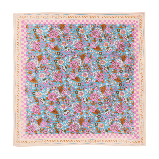 Tuch "Pink-Türkis"