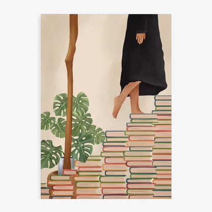 Kunstdruck "Barefoot Book Climb"