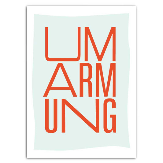 Umarmung Postkarte