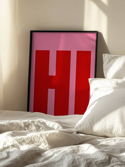 Kunstdruck „Hi“