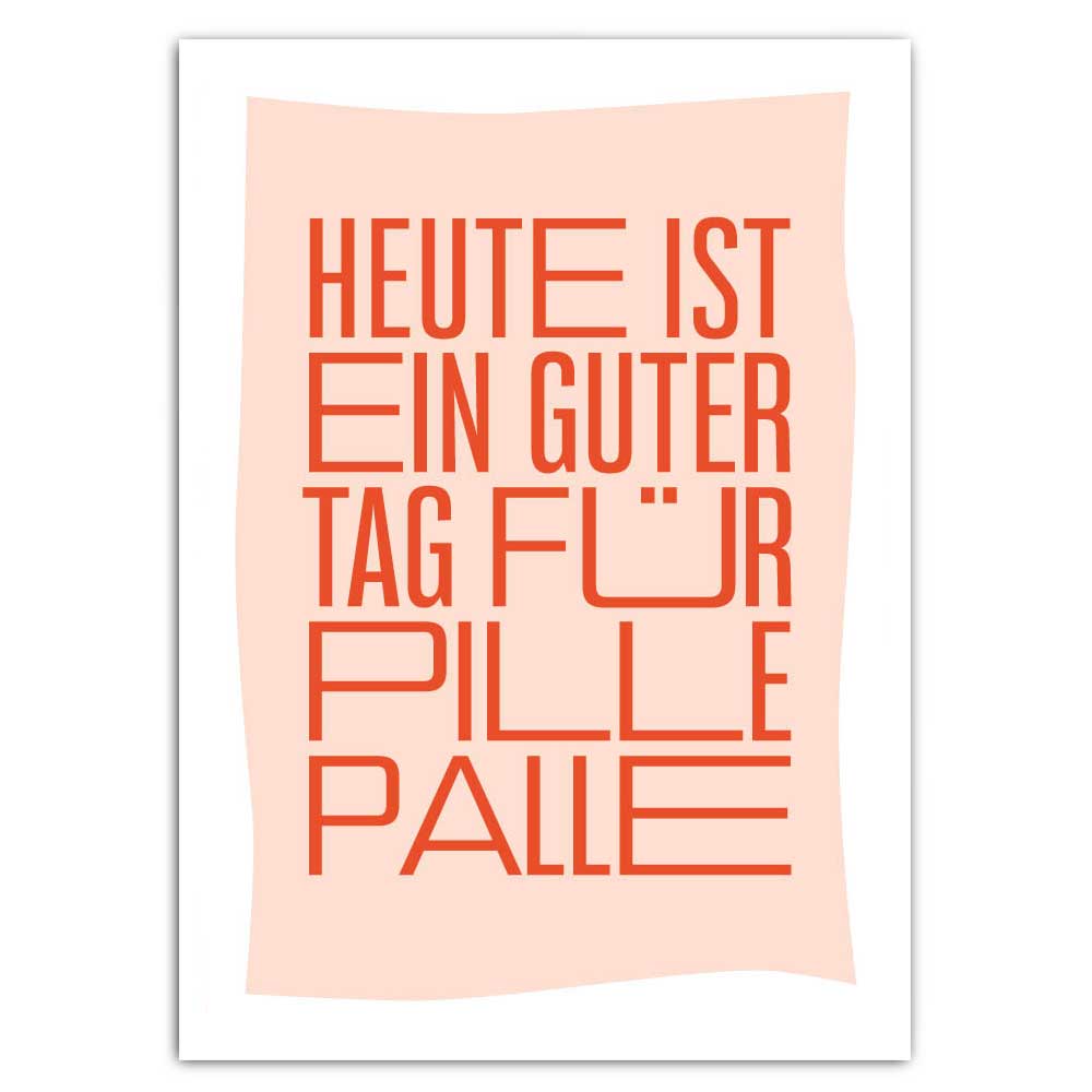 Postkarte „Pillepalle“