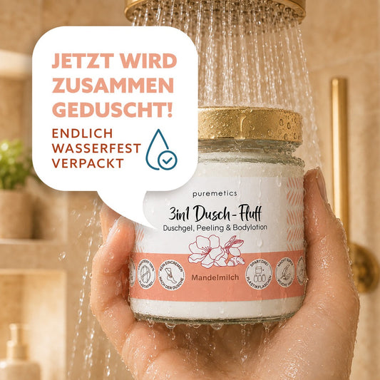 3in1 Dusch-Fluff im Glas