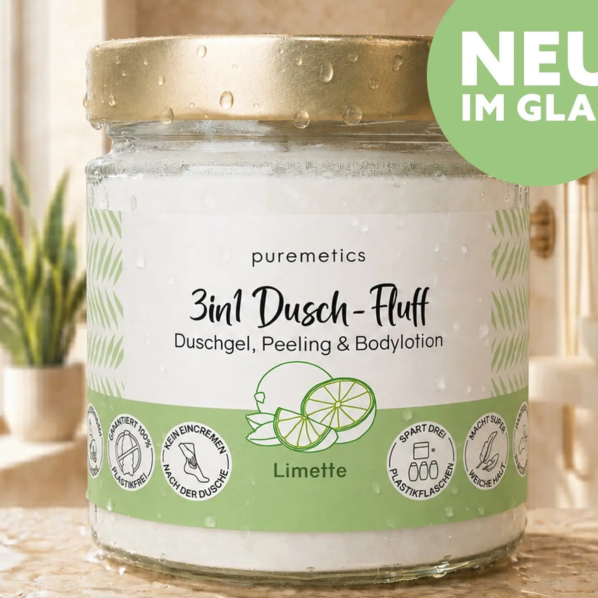 3in1 Dusch-Fluff im Glas