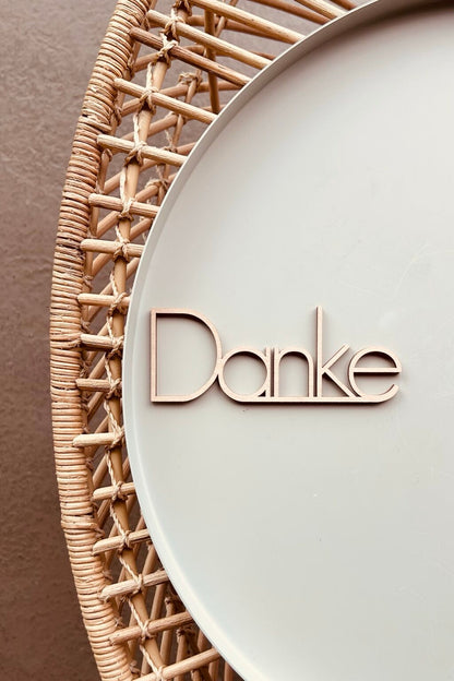 Schriftzug "Feine Worte"