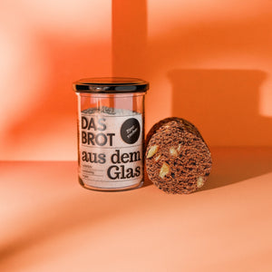 Brotbackmischung im Glas