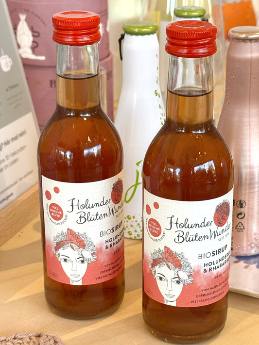 Sirup Rhabarber Holunderblüten