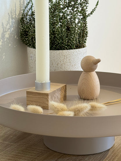 Metallschale beige