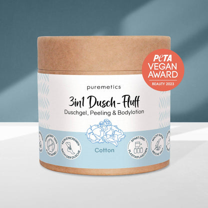 3in1 Dusch-Fluff in verschiedenen Sorten