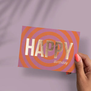 Postkarte "Happy Birthday"