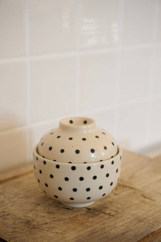 Keramikdose dots von moshimoshi mt deckel