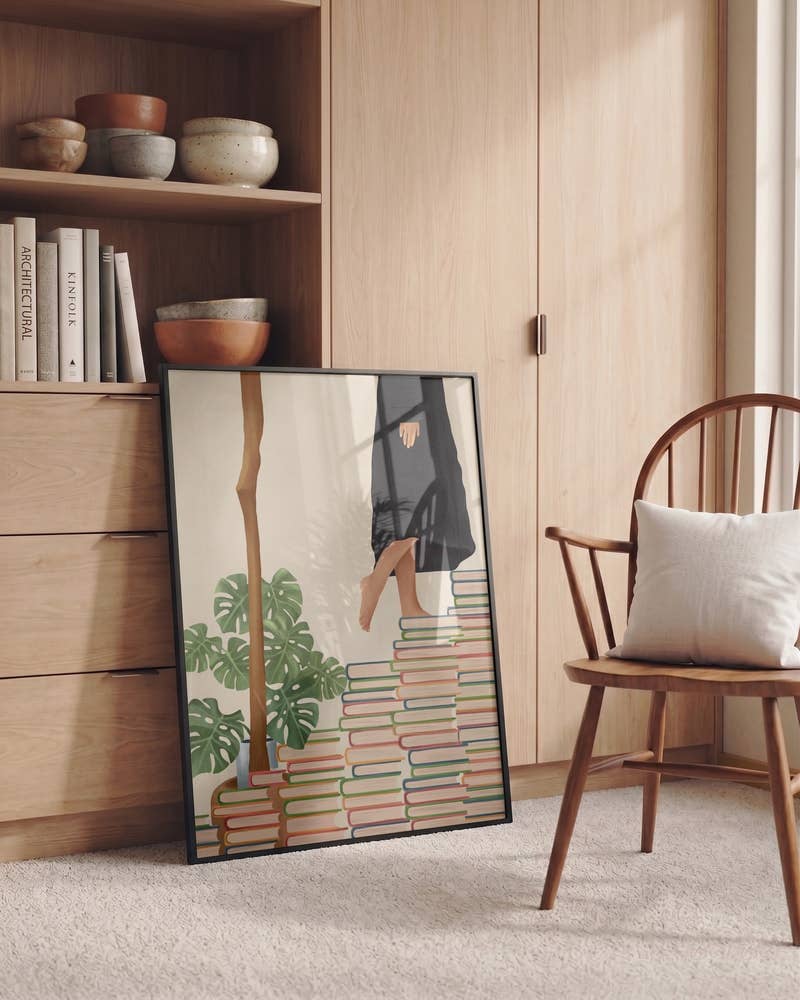 Kunstdruck "Barefoot Book Climb"