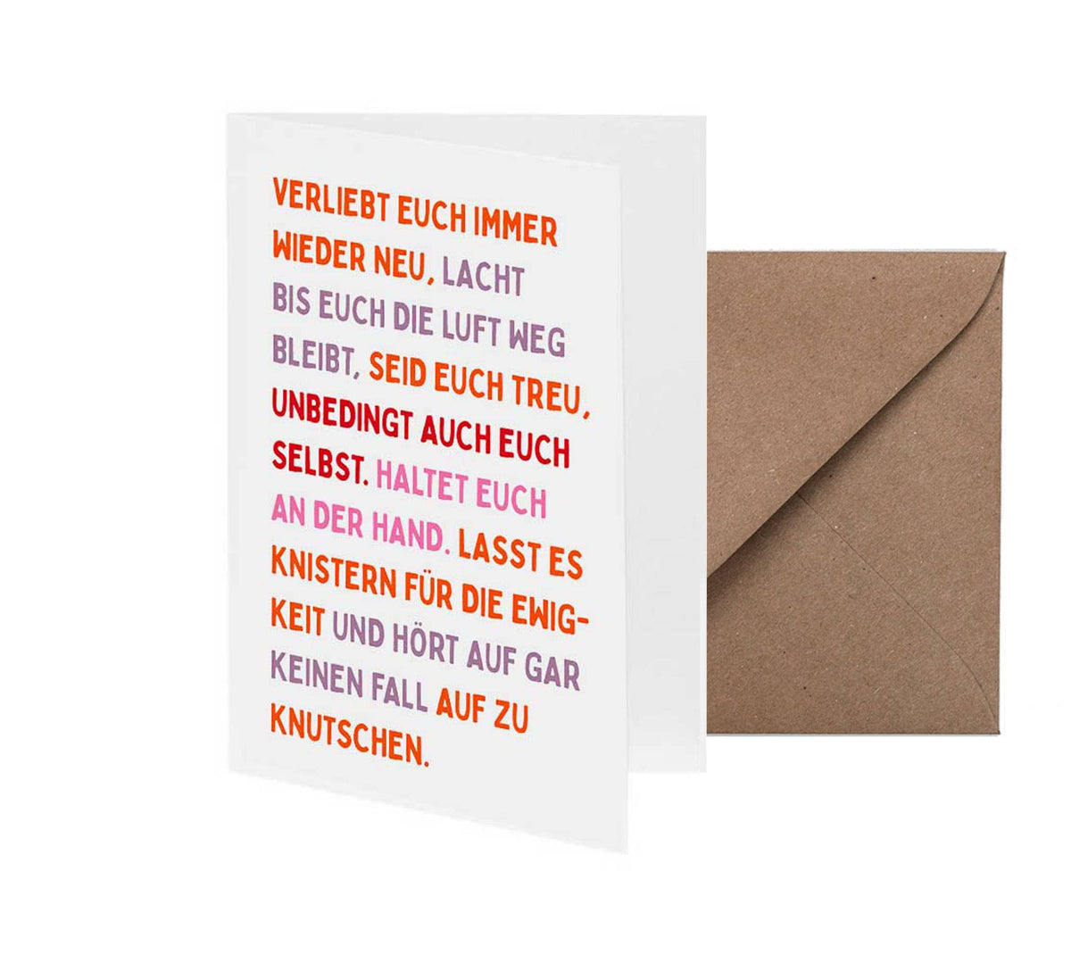 Klappkarte von fritzante . verliebt euch immer wider neu
