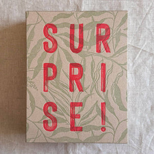 produktansicht der geschenbox mit aufschrift surprise