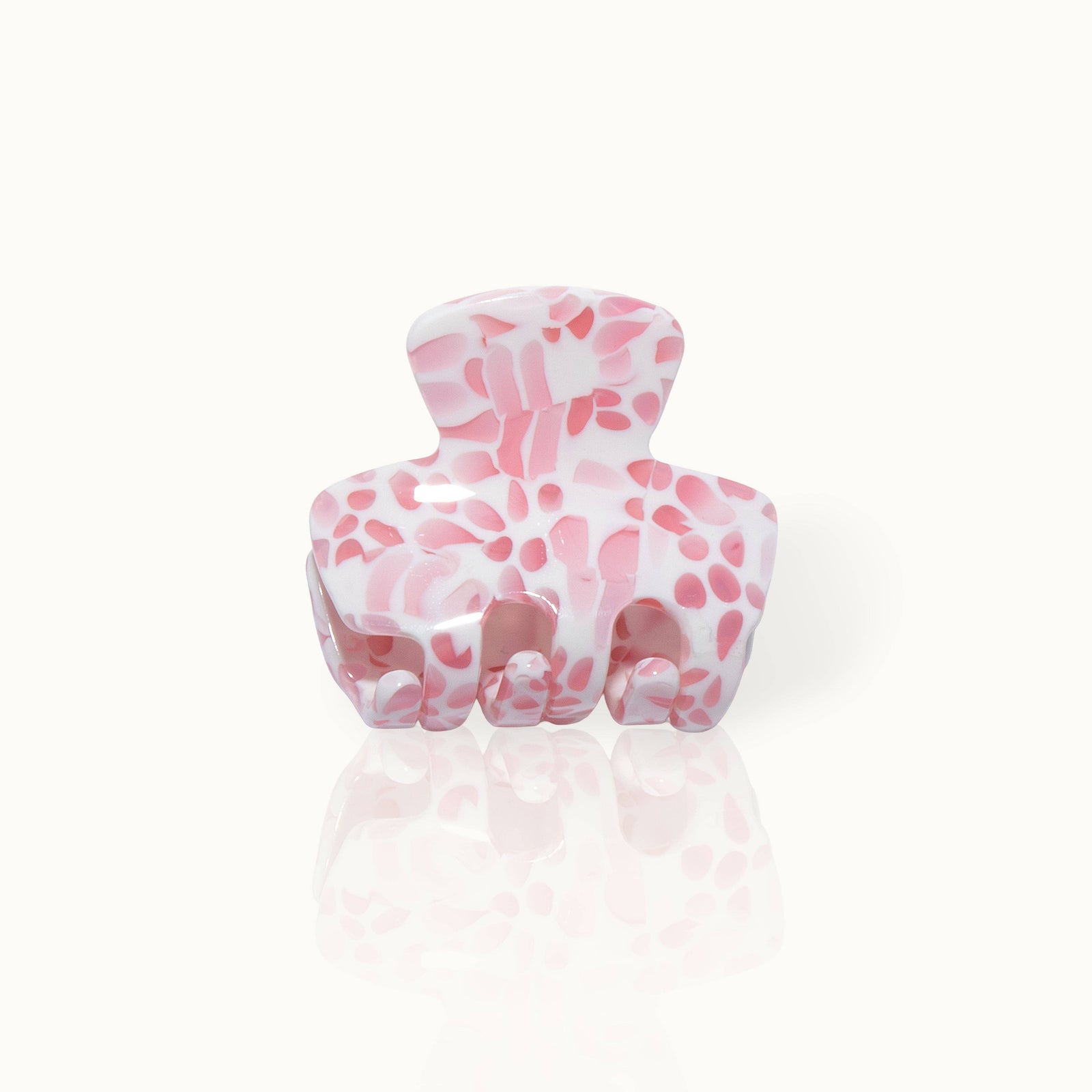 Freisteller Haarclip rosa weiß gesprengtelt