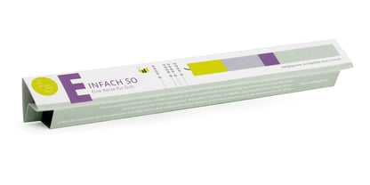 Grußkerzen im bunten Streifendesign