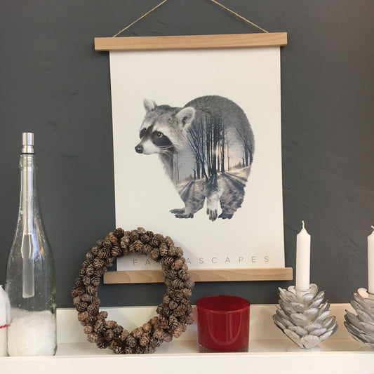 magnetische Posterleiste in Eiche von vnf-handmade